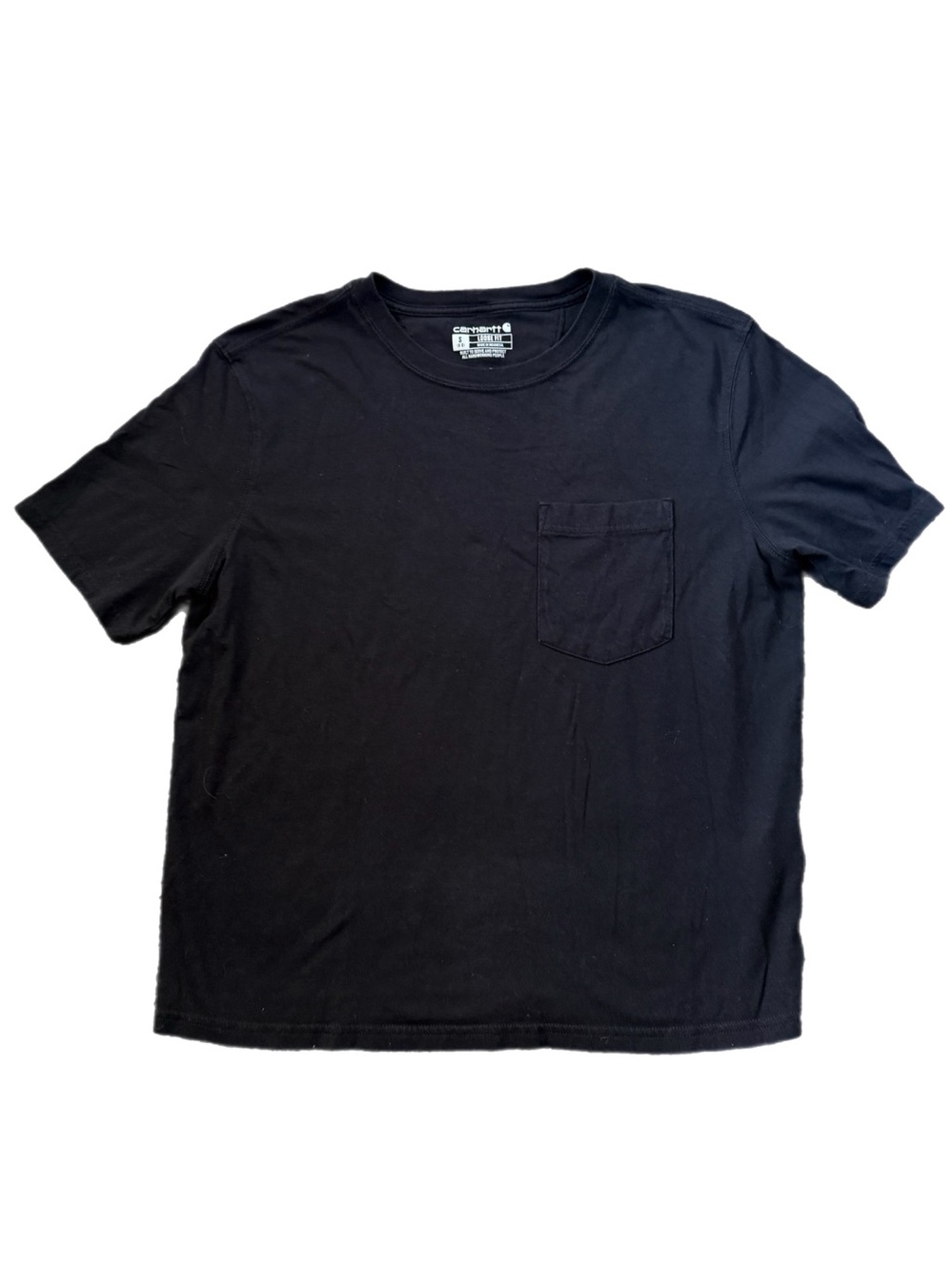 Carhartt Black Loose Fit Scoop Neck Pocket T Shirt